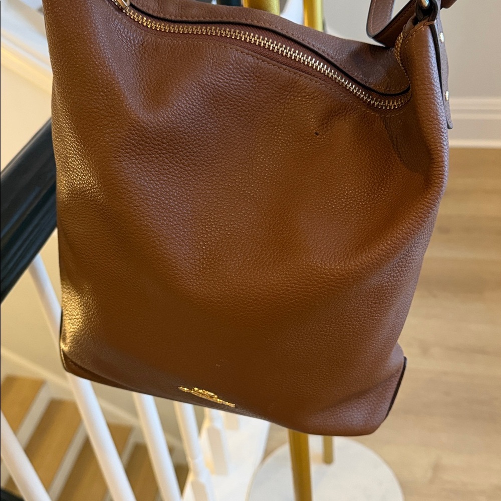 Coach Abby Duffle hobo Brown Leather Shoulder Bag - Picture 9 of 11